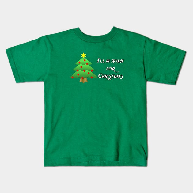 Home for Christmas Kids T-Shirt by Kleiertees